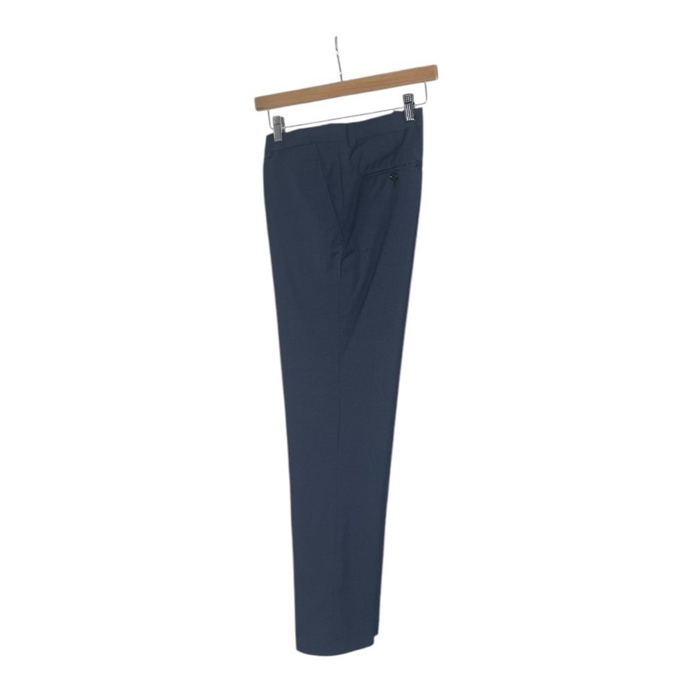 Indochino Men’s Houndstooth blue and Black Dress Pants - Picture 4 of 8
